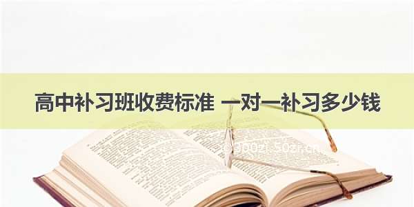 高中补习班收费标准 一对一补习多少钱