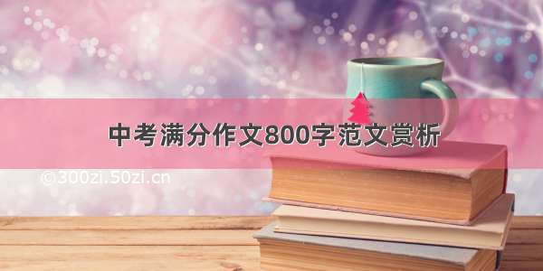 中考满分作文800字范文赏析