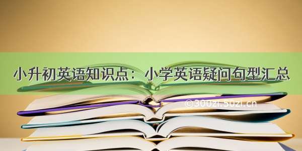 小升初英语知识点：小学英语疑问句型汇总