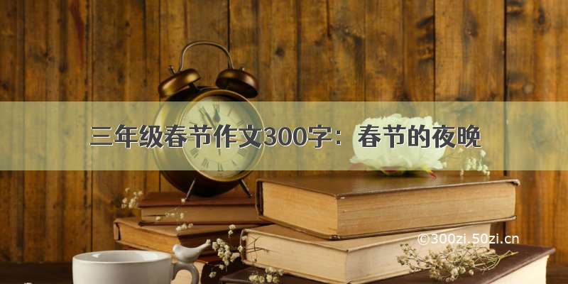 三年级春节作文300字：春节的夜晚