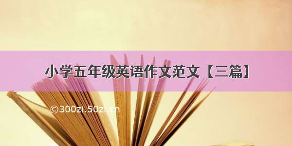 小学五年级英语作文范文【三篇】