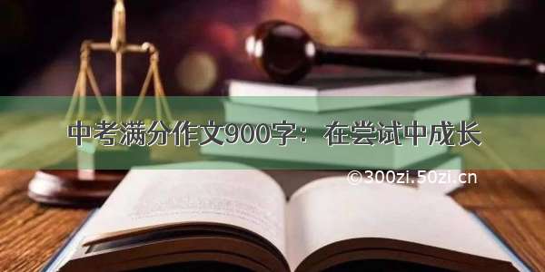 中考满分作文900字：在尝试中成长