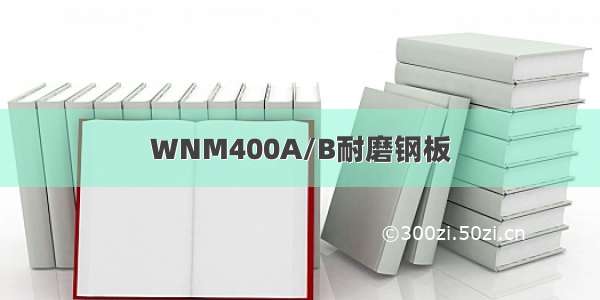 WNM400A/B耐磨钢板