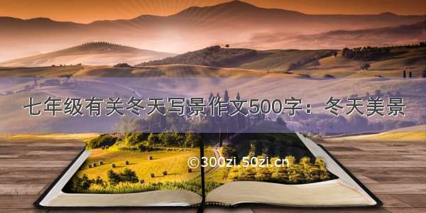 七年级有关冬天写景作文500字：冬天美景