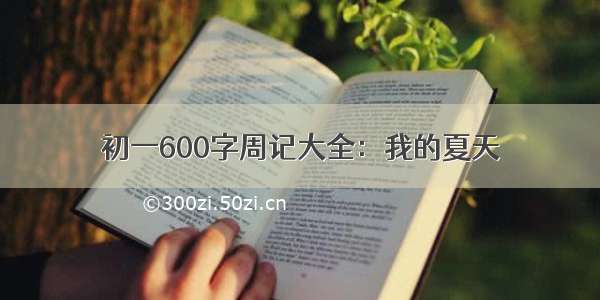 初一600字周记大全：我的夏天