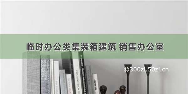 临时办公类集装箱建筑 销售办公室