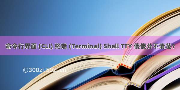 命令行界面 (CLI) 终端 (Terminal) Shell TTY 傻傻分不清楚？