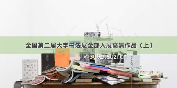 全国第二届大字书法展全部入展高清作品（上）