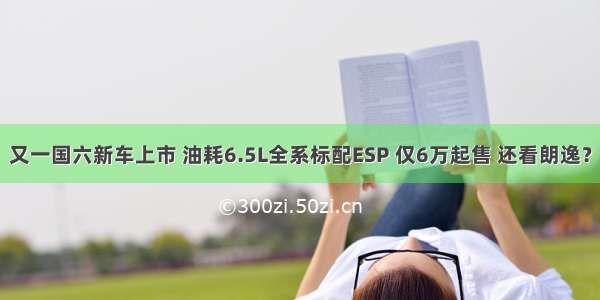 又一国六新车上市 油耗6.5L全系标配ESP 仅6万起售 还看朗逸？