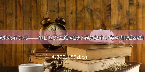 教育 从温暖心灵开始——铜山区汉王镇虎腰小学参加中小学心理健康教育专题培训