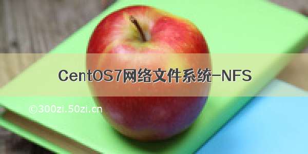 CentOS7网络文件系统-NFS