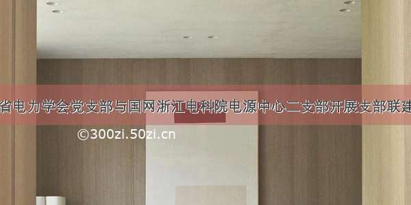 浙江省电力学会党支部与国网浙江电科院电源中心二支部开展支部联建活动