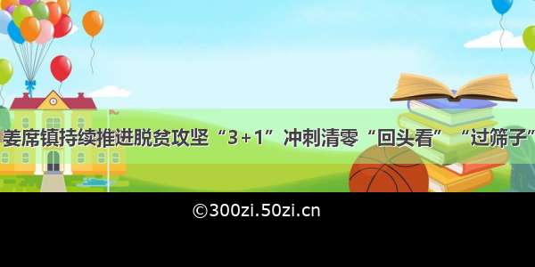 【姜席动态】姜席镇持续推进脱贫攻坚“3+1”冲刺清零“回头看”“过筛子”入户核查工作