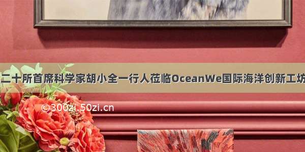 中国电科二十所首席科学家胡小全一行人莅临OceanWe国际海洋创新工坊观摩调研