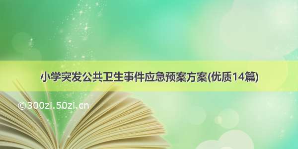 小学突发公共卫生事件应急预案方案(优质14篇)