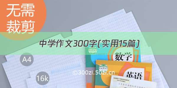 中学作文300字(实用15篇)