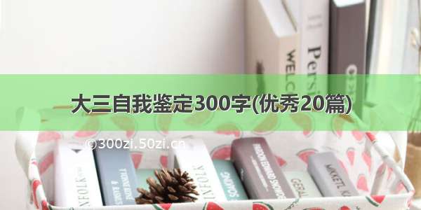 大三自我鉴定300字(优秀20篇)