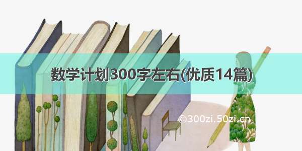 数学计划300字左右(优质14篇)