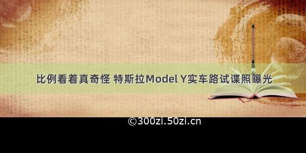 比例看着真奇怪 特斯拉Model Y实车路试谍照曝光