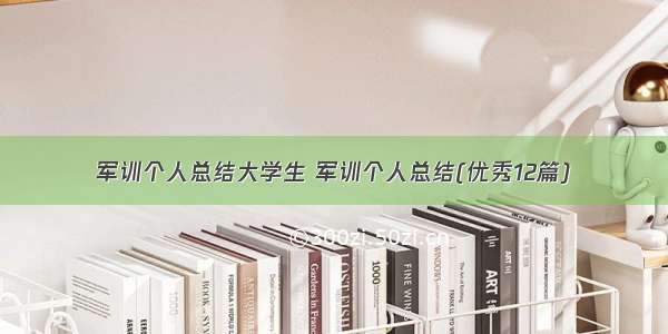 军训个人总结大学生 军训个人总结(优秀12篇)