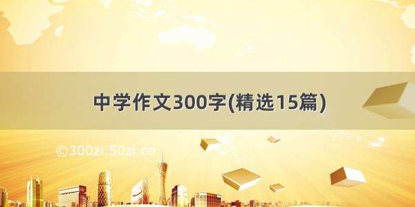 中学作文300字(精选15篇)