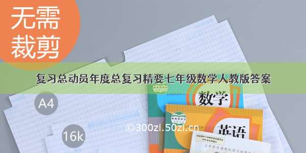 复习总动员年度总复习精要七年级数学人教版答案