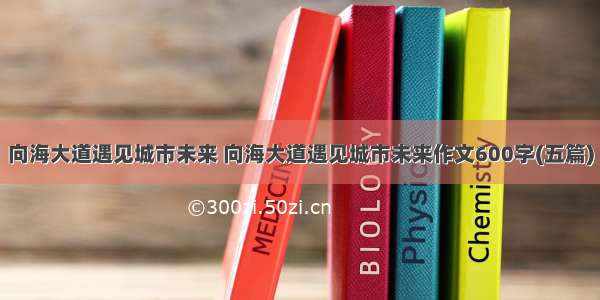 向海大道遇见城市未来 向海大道遇见城市未来作文600字(五篇)