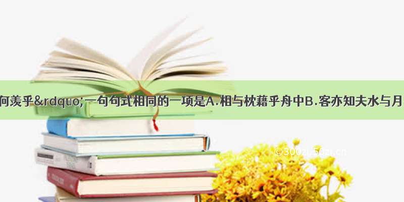 与“而又何羡乎”一句句式相同的一项是A.相与枕藉乎舟中B.客亦知夫水与月乎C.是岁 元