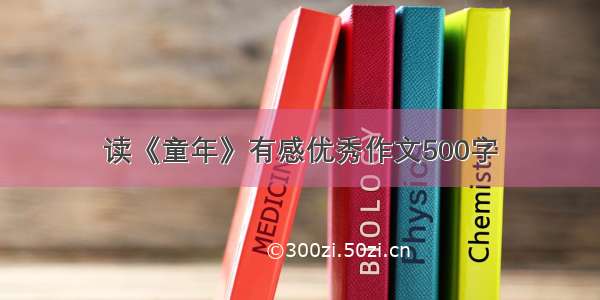 读《童年》有感优秀作文500字