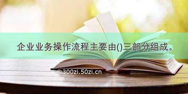 企业业务操作流程主要由()三部分组成。