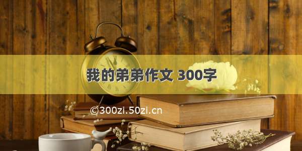 我的弟弟作文 300字