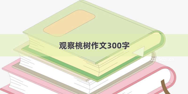 观察桃树作文300字