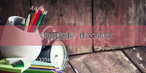 《寒假趣事》作文300字