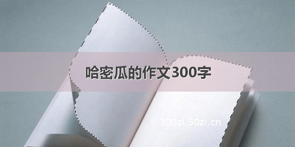 哈密瓜的作文300字