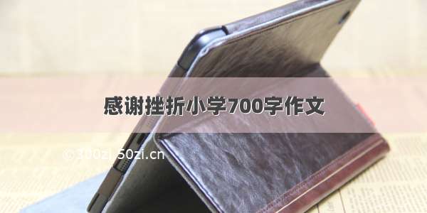 感谢挫折小学700字作文