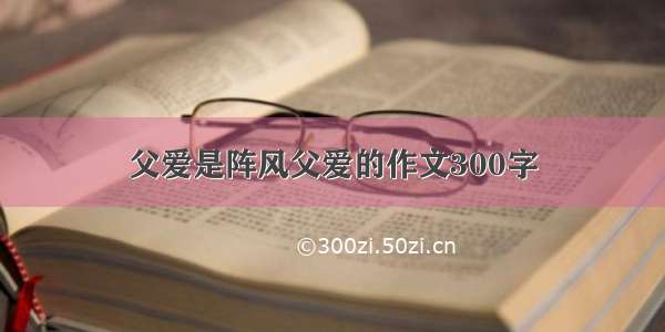 父爱是阵风父爱的作文300字