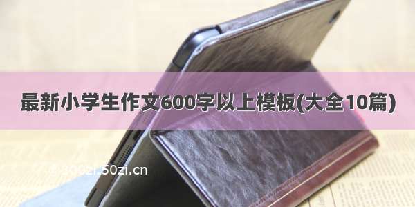 最新小学生作文600字以上模板(大全10篇)