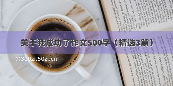 关于我成功了作文500字（精选3篇）