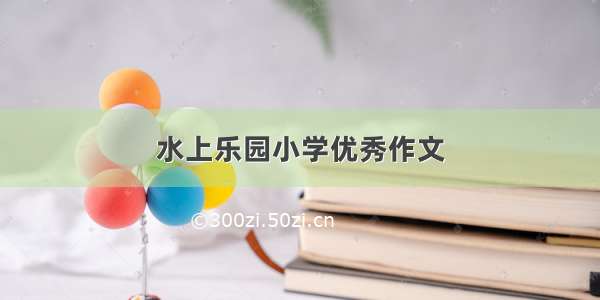 水上乐园小学优秀作文