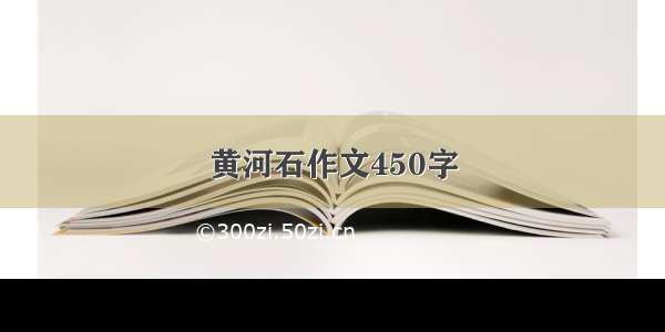 黄河石作文450字