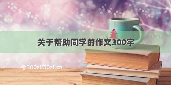 关于帮助同学的作文300字