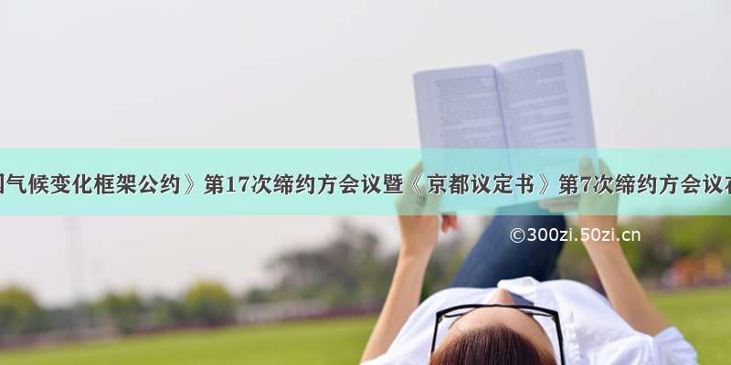 《联合国气候变化框架公约》第17次缔约方会议暨《京都议定书》第7次缔约方会议在南非